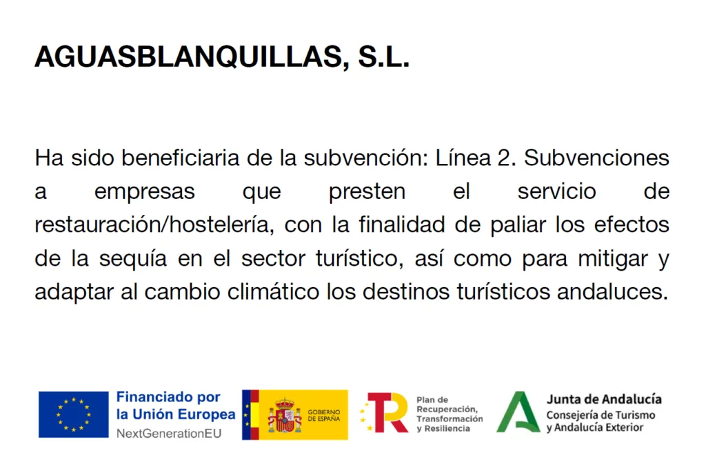 cartel eficiencia energetica aguas blanquillas